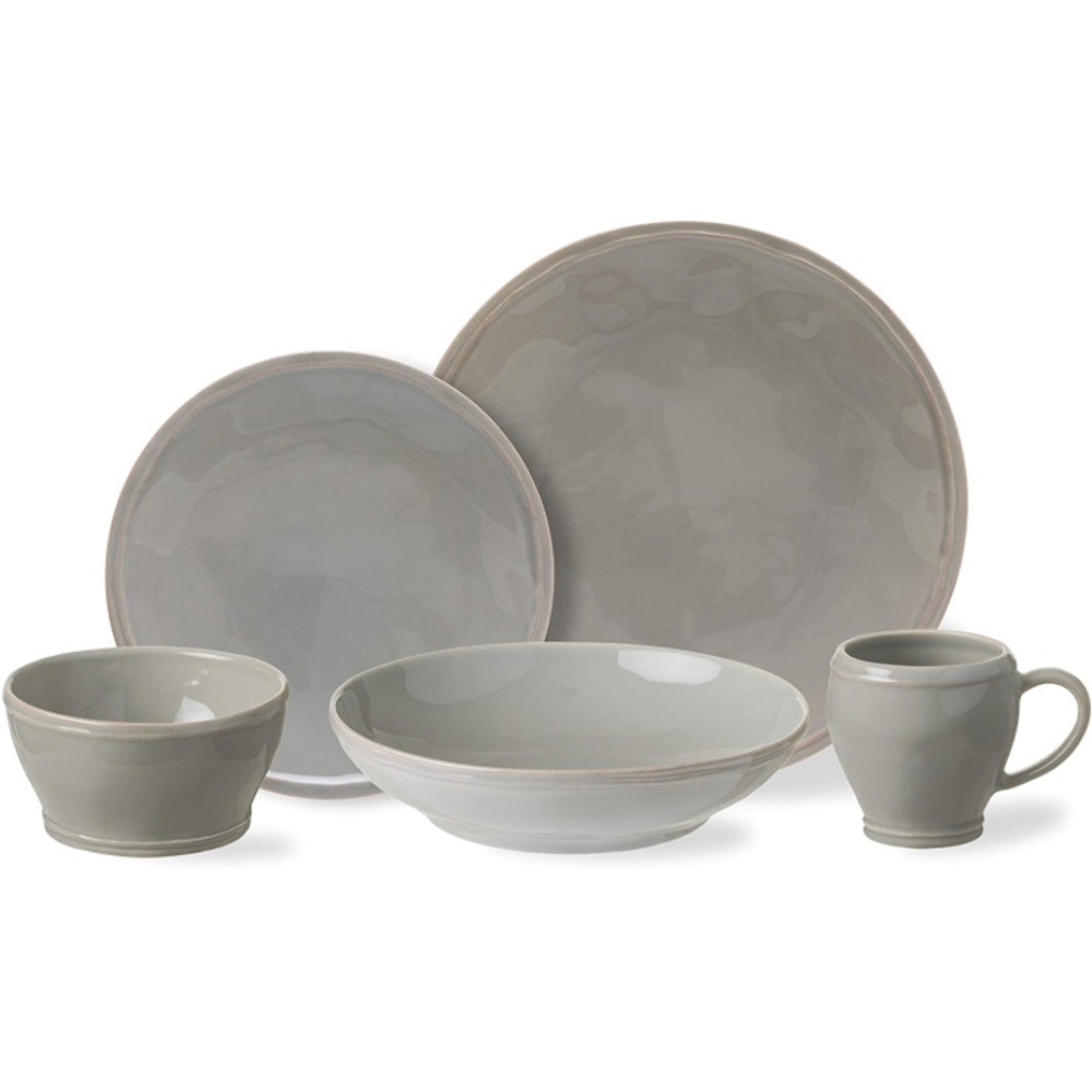 Casafina Stoneware Ceramic Dish Fontana Collection 5-Piece Dinnerware Se…